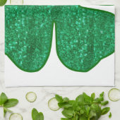 Glitzer Kleeblatt Handtuch (Gefaltet)