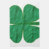 Glitzer Kleeblatt Handtuch (Vertikal)