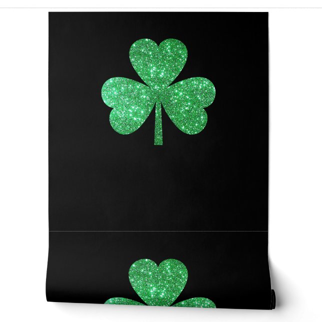 Glitzer Kleeblatt Irish Men St Patrick's Day Tapete (Abrollen)