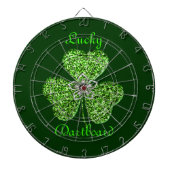 Glitzer Kleeblatt und Blume Dart Board Dartscheibe (vorne)