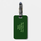 Glitzer-Kleeblatt- und Hufeisen-Gepäckmarke Gepäckanhänger (Rückseite vertikal)