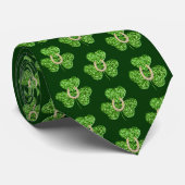 Glitzer Kleeblatt und Krawatte (Gerollt)