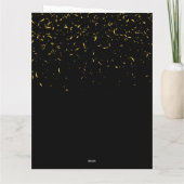 Glitzer-Konfetti-Foto Geburtstag Karte (Rückseite)