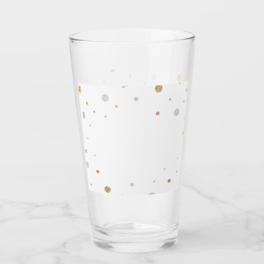 Glitzer-Konfetti-Graduierungspartei für Gold Foil Glas (Rückseite)