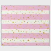 Glitzer-Kugeln aus Rosa und Creme Stilvoll Geschenkpapier (Flach)