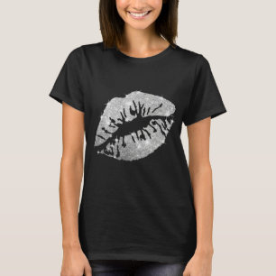 Glitzer-Kuss der Frauen T-Shirt