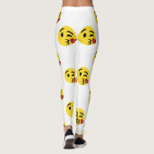 Glitzer küsst Emoji-Leggings Leggings (Rückseite)