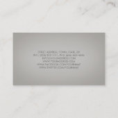 Glitzer Lashes Eyelash Extensions Silver Card Visitenkarte (Rückseite)