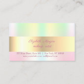 Glitzer Lashes Holographic Iridescen Loyalty Card Treuekarte (Rückseite)
