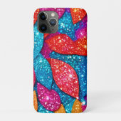 Glitzer-Leaf-Muster Case-Mate iPhone Hülle (Rückseite)