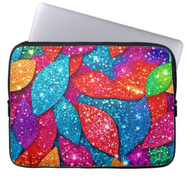 Glitzer-Leaf-Muster Laptopschutzhülle