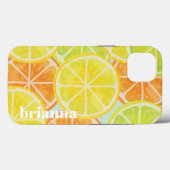 Glitzer Lemon Case-Mate iPhone Case (Rückseite (Horizontal))