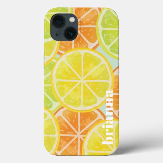 Glitzer Lemon Case-Mate iPhone Case (Rückseite)