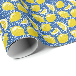 Glitzer Lemons Geschenkpapier