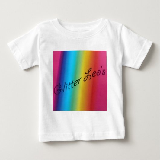 Glitzer Leo Baby T-shirt (Vorderseite)