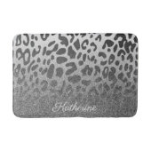 Glitzer-Leopard-Druck Badematte (Vorderseite)