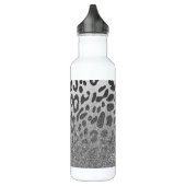Glitzer-Leopard-Druck Edelstahlflasche (Links)