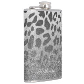 Glitzer-Leopard-Druck Flachmann (Rechts)