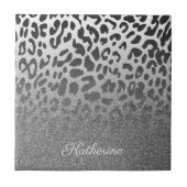 Glitzer-Leopard-Druck Fliese (Vorderseite)
