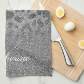 Glitzer-Leopard-Druck Geschirrtuch (Viertel Falte)