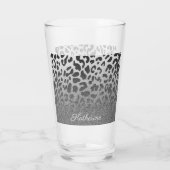 Glitzer-Leopard-Druck Glas (Rückseite)