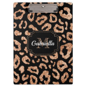 Glitzer-Leopard-Druck Klemmbrett (Vorderseite)