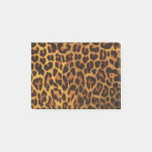 Glitzer-Leopard-Druck Post-it Klebezettel (Vorderseite)