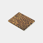 Glitzer-Leopard-Druck Post-it Klebezettel (angewinkelt)