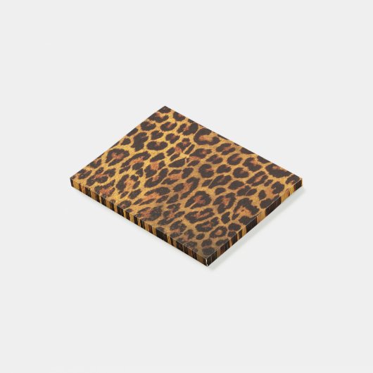 Glitzer-Leopard-Druck Post-it Klebezettel (angewinkelt)