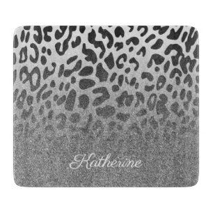 Glitzer-Leopard-Druck Schneidebrett