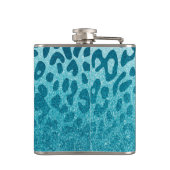 Glitzer Leopard Flachmann (Rückseite)