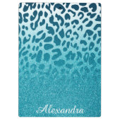 Glitzer Leopard Klemmbrett (Rückseite)