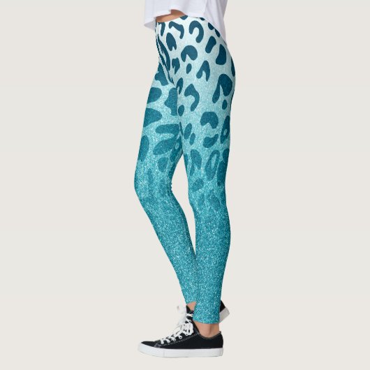 Glitzer Leopard Leggings (Links)