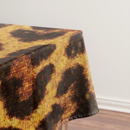 Glitzer Leopard Ping Tischdecke (Beispiel)