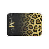 Glitzer Leopard Print Badematte (Vorderseite)