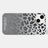 Glitzer Leopard Print Case-Mate iPhone Hülle (Rückseite (Horizontal))