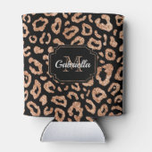 Glitzer Leopard Print Dosenkühler (Rückseite)