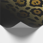 Glitzer Leopard Print Geschenkpapier (Ecke)