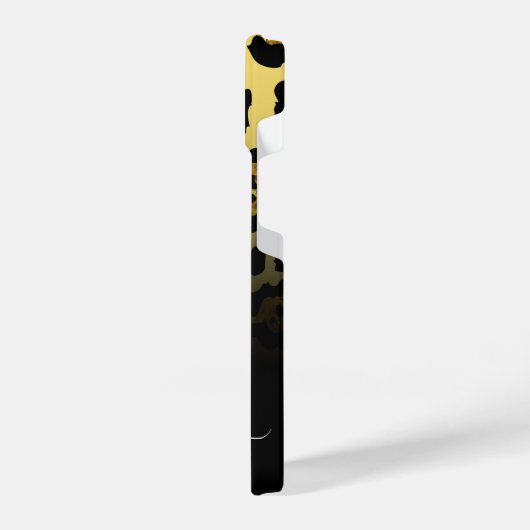 Glitzer Leopard Print iPhone Hülle (Linke Seite)