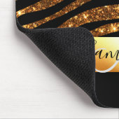 Glitzer Leopard Print Mousepad (Ecke)