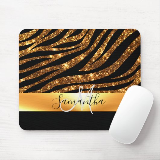 Glitzer Leopard Print Mousepad (Mit Mouse)