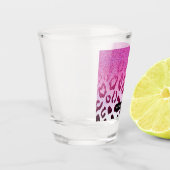 Glitzer Leopard Print Schnapsglas (Links)