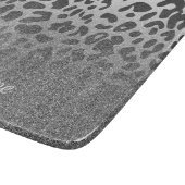Glitzer Leopard Print Schneidebrett (Ecke)