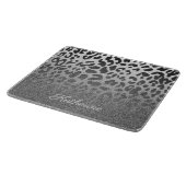 Glitzer Leopard Print Schneidebrett (Ecke)