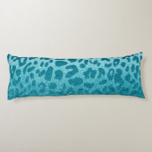 Glitzer Leopard Seitenschläferkissen (Rückseite)