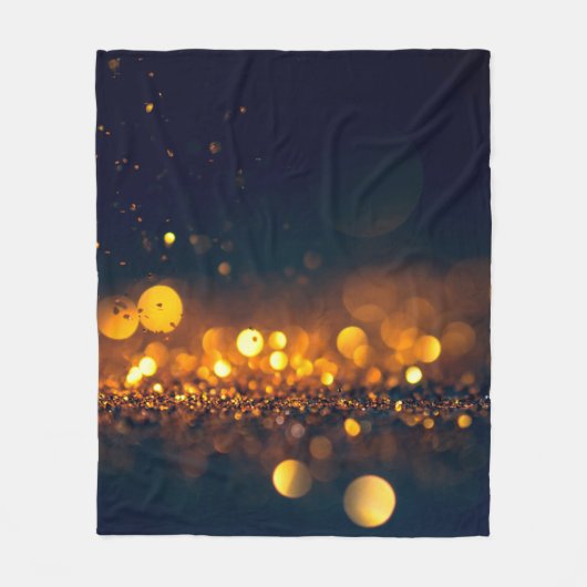 Glitzer-Lichter grunzen Hintergrund, Glitzer defok Fleecedecke (Vorderseite)
