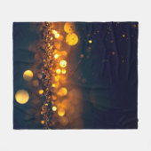 Glitzer-Lichter grunzen Hintergrund, Glitzer defok Fleecedecke (Vorderseite (Horizontal))