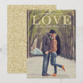 Glitzer Liebe Valentinstag Karten (Vorne/Hinten)