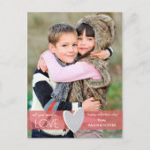 Glitzer Liebe Valentinstag Postkarte (Vorderseite)