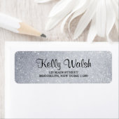 Glitzer Lights Sweet 16 Rücksendeadressen-Aufklebe (Insitu)